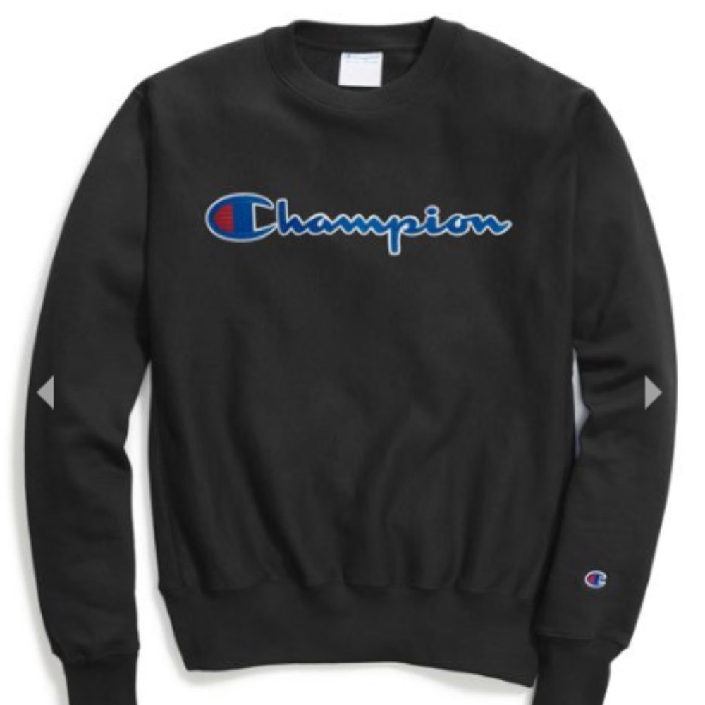 Black champion sweatshirt